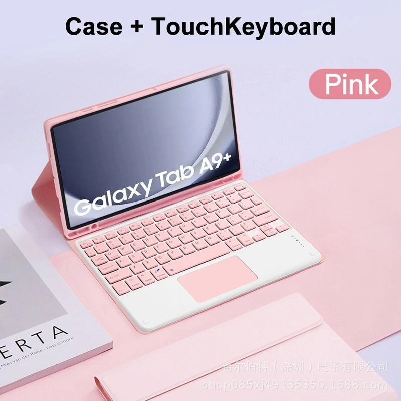 Samsung TabS109FE+Lite タブレット保護ケース A11+ Bluetooth バックライトキーボード磁気レザーケース S11 に適しています。|undefined