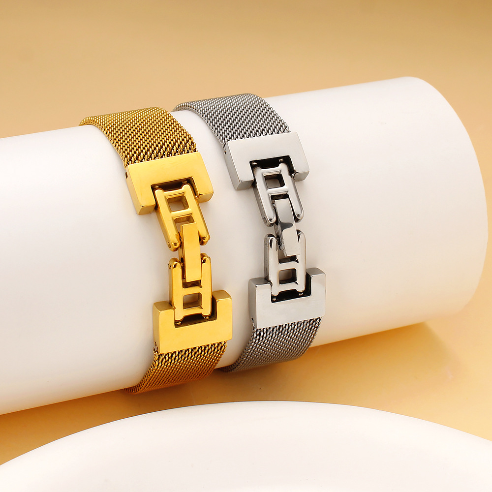 23g Weight Stainless Steel Strap Material Watch Strap Classification 1 Piece Quantity Street Occasion Solid Color Pattern Men's Gender Simple Style, Classic Style Style Simple Style Classic Style Solid Color Men's Watch Strap Men Chain Bracelets 无