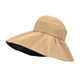 Summer Black Rubber Empty Top Sunscreen Hat Children's Summer Big Brim Sunscreen Hat Foldable Fisherman Hat Spring and Summer