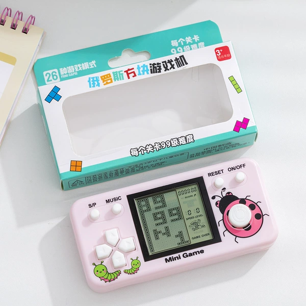 Rectangular fuchsia game console, 3.1 inch
