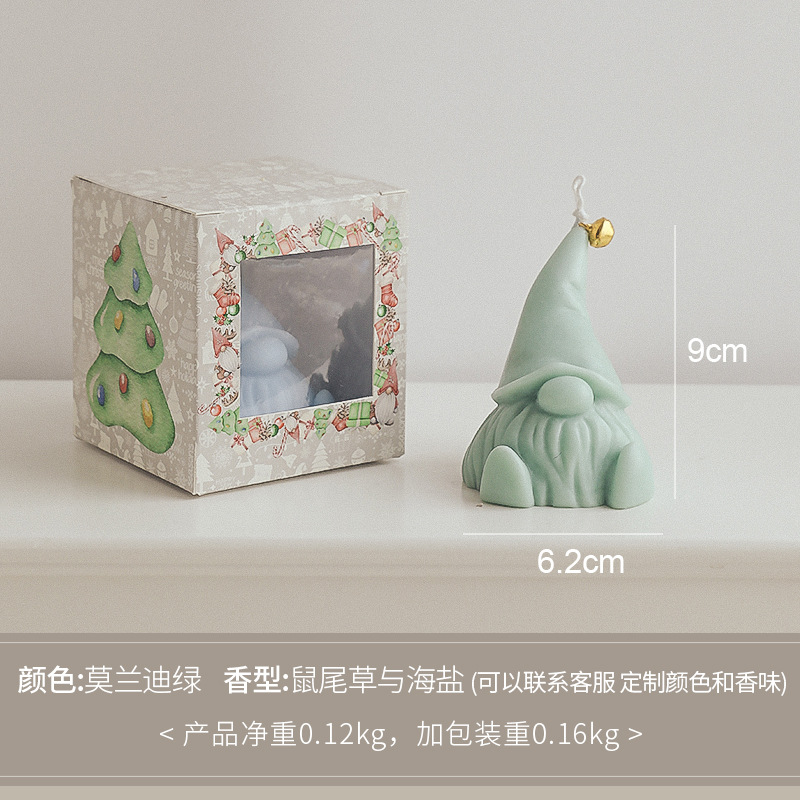 Santa Claus aromaterapia vela regalo Navidad fragancia vela caja de regalo decoración hecha a mano regalo vela al por mayor