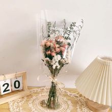 母亲节满天星玫瑰干花花束尤加利真花摆件生日礼物女拍照道具