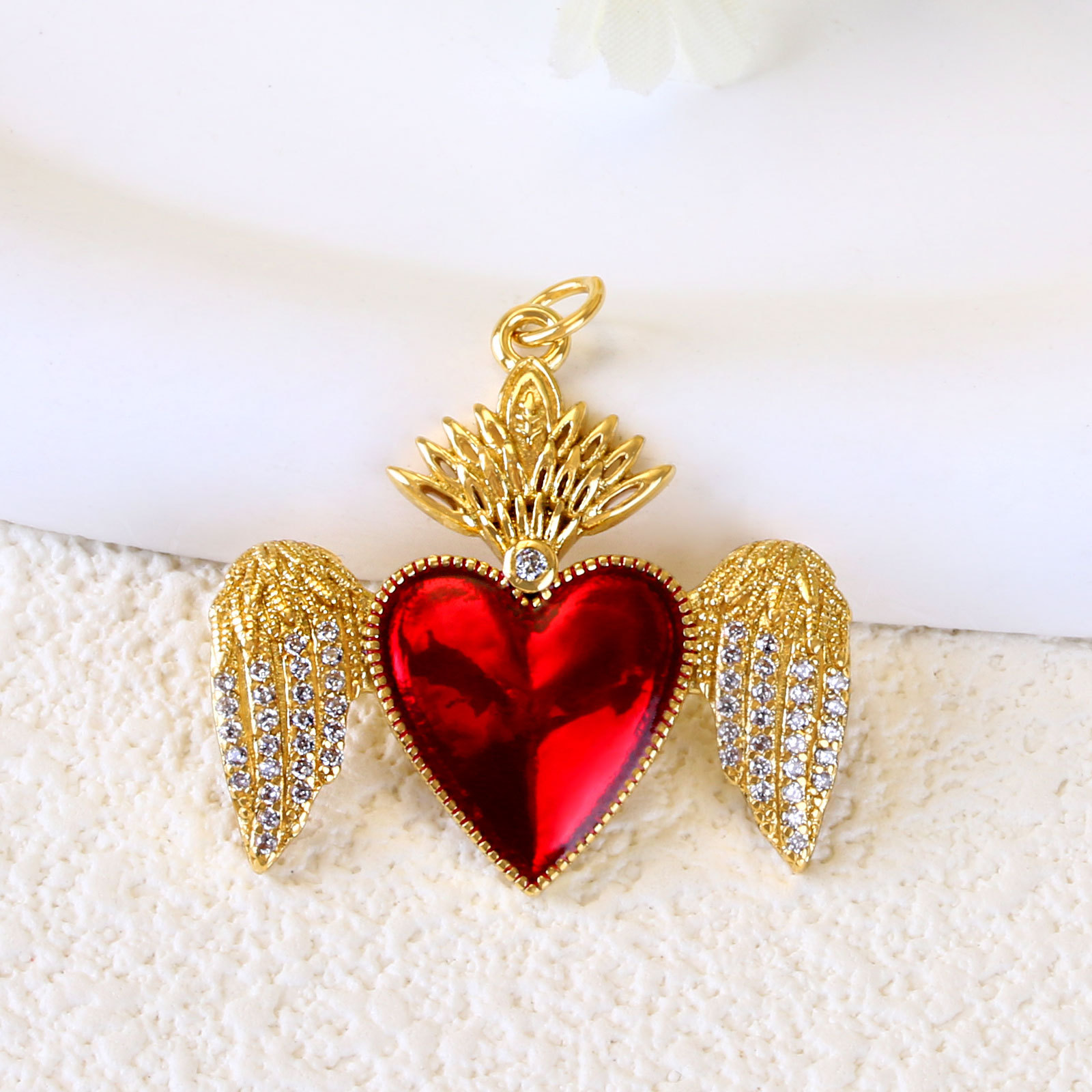 6g Weight Pendant Jewelry Making Type 15*28mm, 20*17mm, 30*14mm Jewelry Making Size Gold Plated Plating Material Gem Inlay Material DIY Jewelry Accessories Classification 1 Piece Quantity Copper Material Cross, Heart Shape, Wings Pattern Polished Finish Inlay Design Retro Style 1 Piece 15*28mm 20*17mm 30*14mm Copper Gem Gold Plated Cross Heart Shape Wings Polished Pendant 11