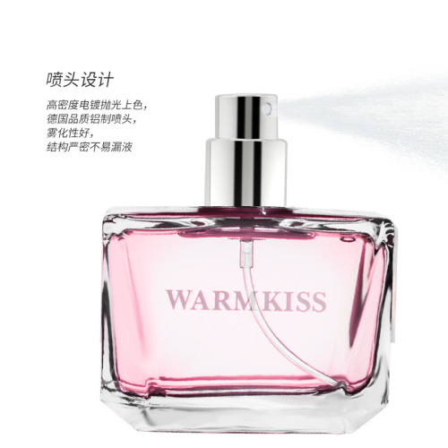 WARMKISS Pink Crystal Diamond Women's Perfume Fresh Natural Long-lasting Eau de Toilette Student Affordable Internet Celebrity 50ml