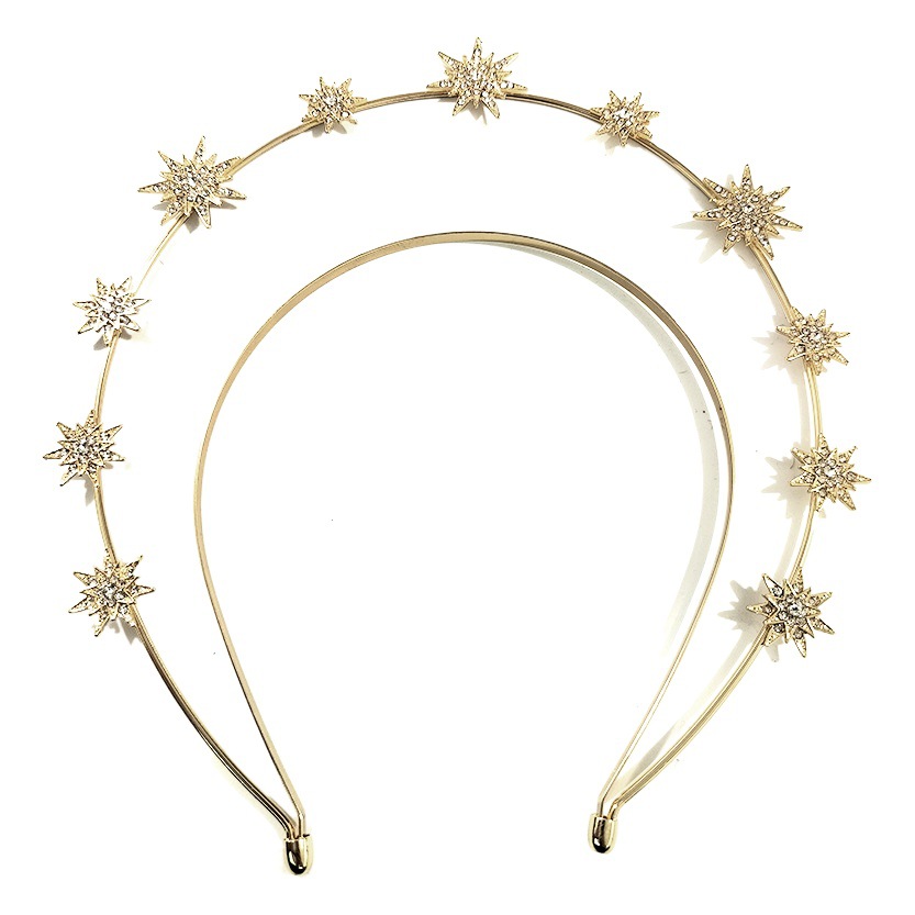 Nueva Lolita Luna Virgen halo pendientes diadema estilo europeo y americano moda aleación diadema accesorios para el cabello joyería al por mayor