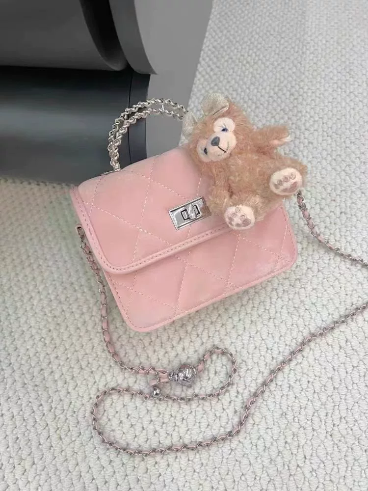 Популярная в этом году маленькая женская сумка с ароматной текстурой, новая женская сумка через плечо с ромбической цепочкой на плечо для поездок на работу