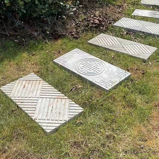 现货供应彩色人行道砖 花池砖地铺石 别墅庭冰裂纹院铺路石
