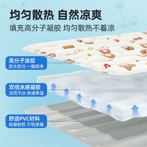 Pet ice pad, summer dog sleeping pad, mat, cat summer ice pad, scratch-resistant ice nest cooling cat pad, non-slip