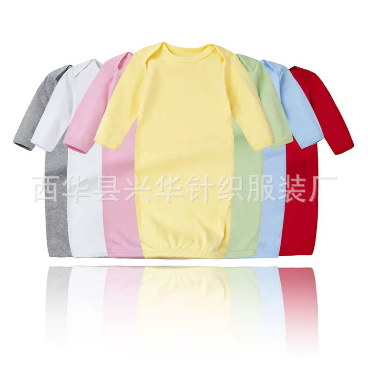 电商婴幼儿纯色全棉睡袋帽子套装信封领睡袋棉质防踢睡袋