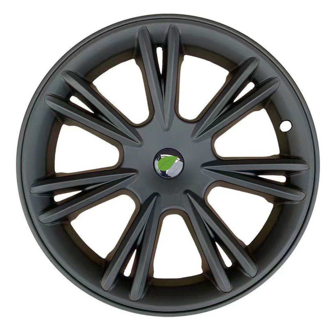 Tesla – Tesla Model Hub cover - y-19-inch-matte-black-black-logo-set-of-four