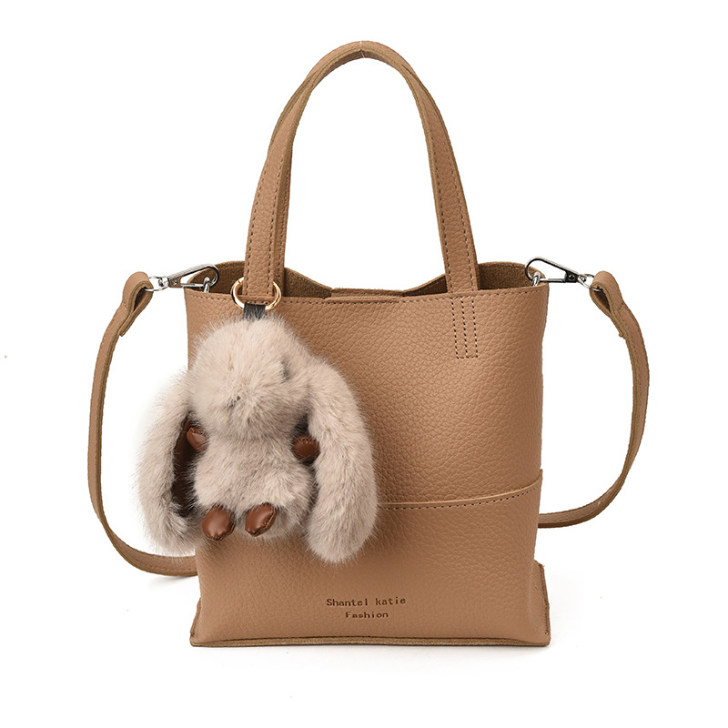 Bolso de cubo de mano coreano, bolso de hombro para mujeres extranjeras 2025, nuevo estilo de alta calidad, simple bolso de transporte