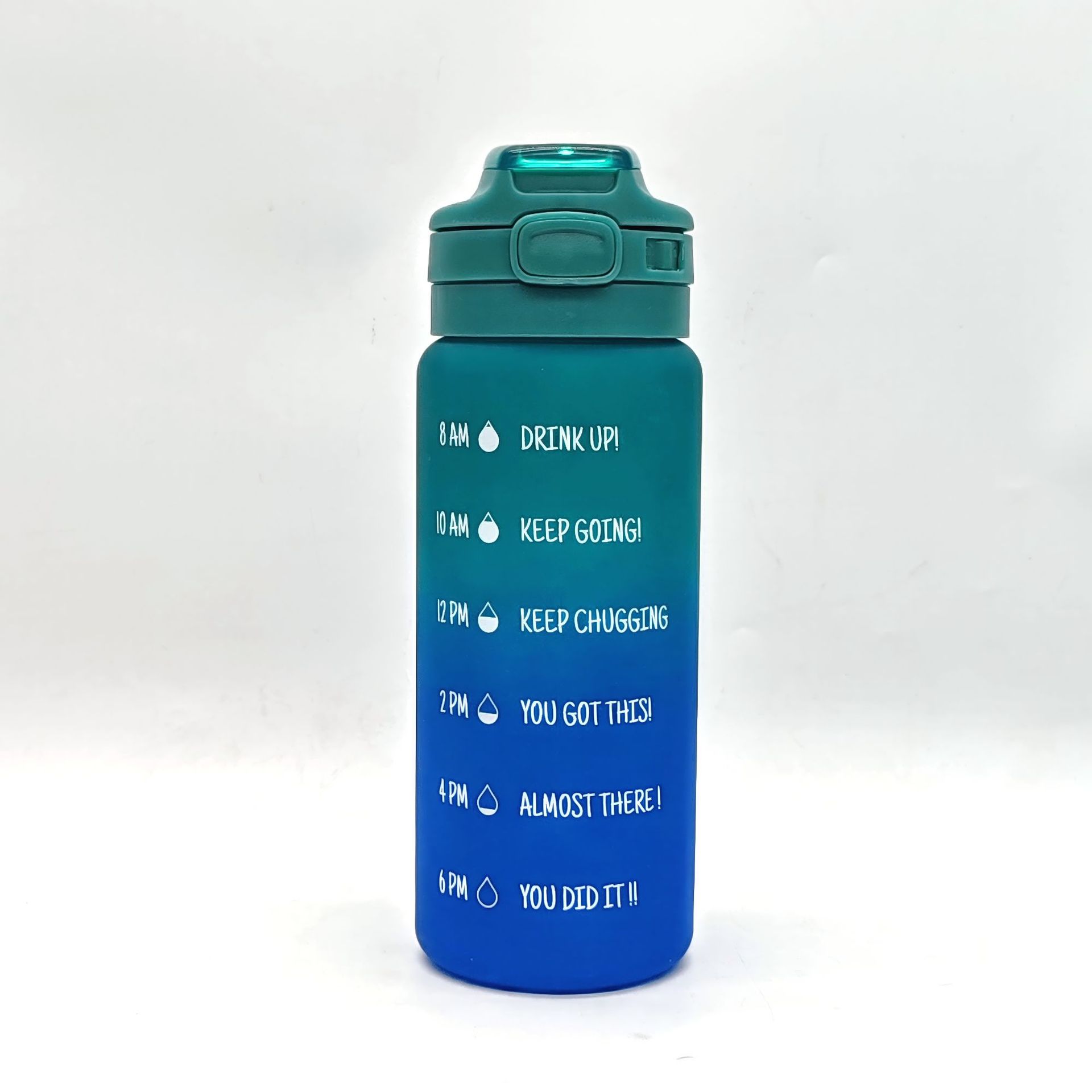 Comercio exterior transfronterizo de gran capacidad taza de agua deportiva esmerila taza de agua de color gradiente al aire libre acondicionamiento físico botella deportiva fábrica al por mayor