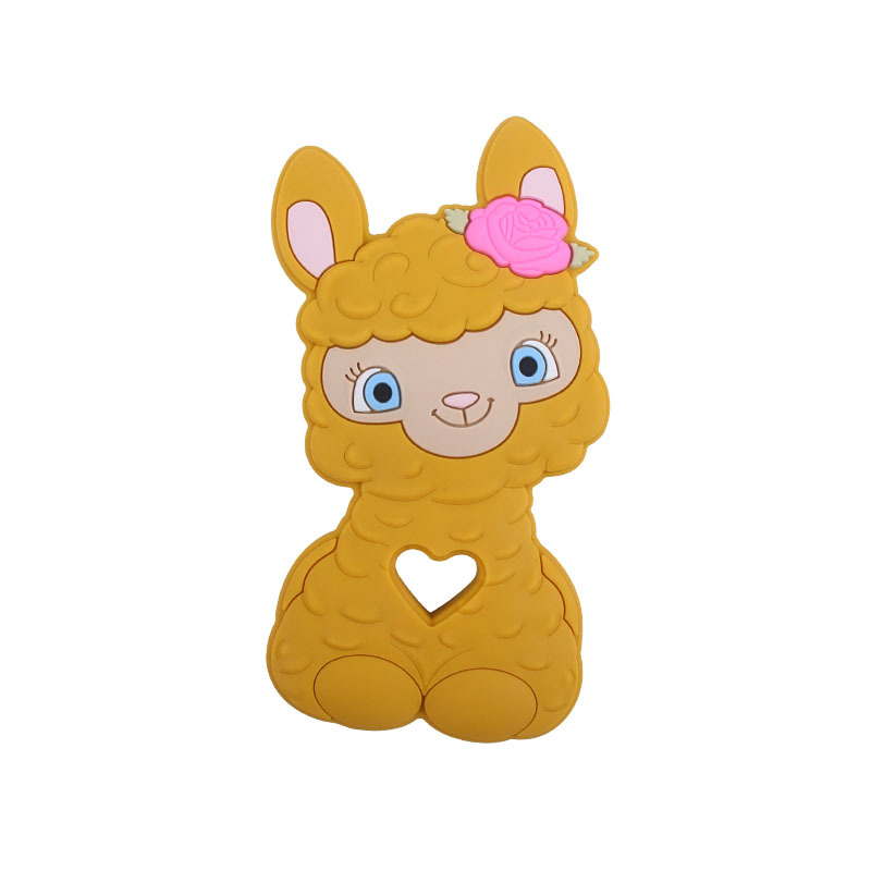 Amazon nuevo bebé de dibujos animados animal ovejas molares mordedor bebé juguetes creativos maternal y niño suministros fabricante