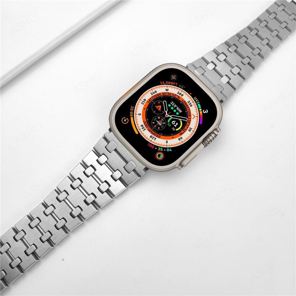 For Apple Apple Watch Ultra Watch Strap iWatch9 Modified Oak A P Titanium Strap