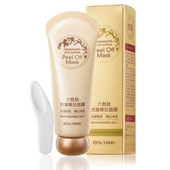 Bisu Tang Six Peptide Anti-Wrinkle Peel-Off Mask for Blackhead, Acne Scaler, Keratin Cleansing, Pore and Oil Pollution Skincare Drop Shipping