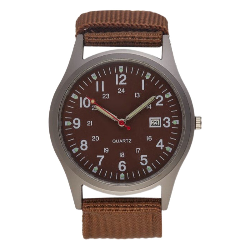 Nueva ropa de lona reloj de hombre reloj de regalo de moda casual reloj militar calendario deseo estudiante reloj deportivo reloj de cuarzo