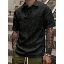 J 15922 Plaid print men lapel POLO ����ӡ����ʿ POLO ��