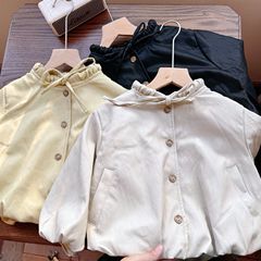女童韩版洋气2025秋装皮衣儿童时尚公pu皮外套春秋季宽松休闲夹克