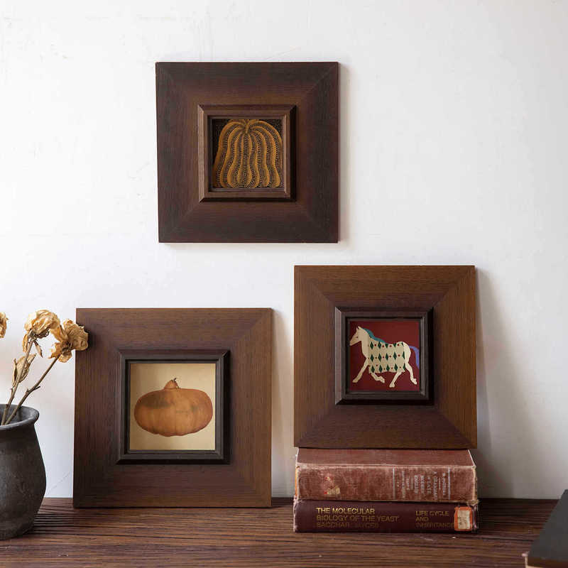 Vintage Retro Solid Wood Picture Frame, Custom Empty Frame for Oil Paintings, Outer Frame for Mounting, Wall Hanging Photo Frame, Decorative Photo Wall, Certificate Frame