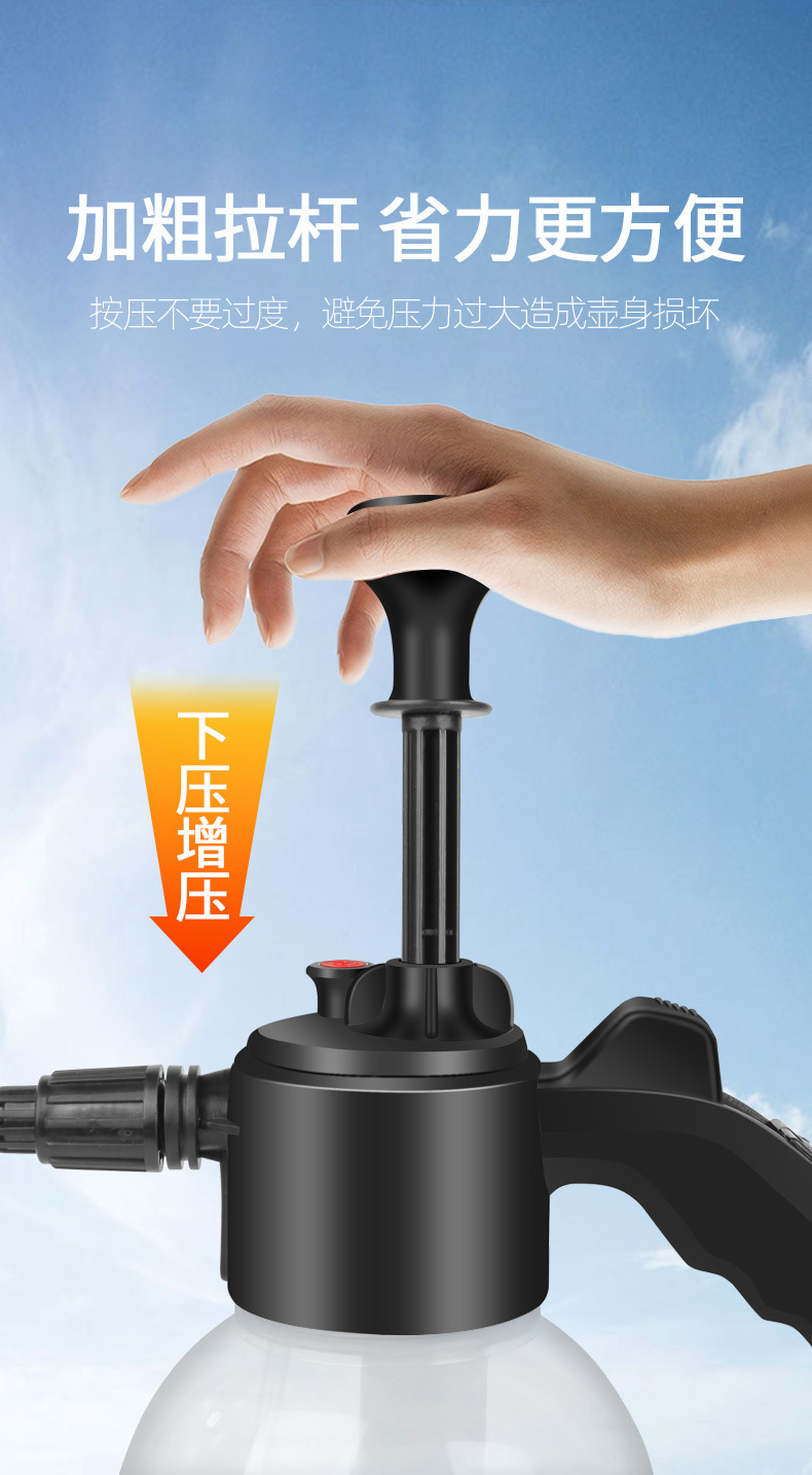 Car Wash Handheld Water Gun 2L Home High Pressure Foam Sprayer
