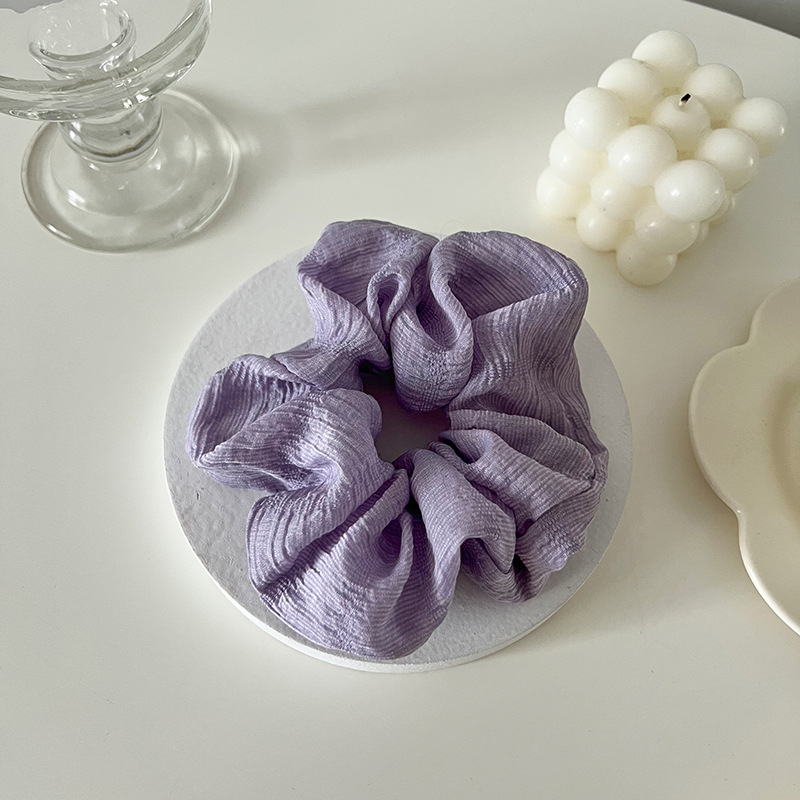 Plissiertes Haargummi Für Damen Vielseitiges Elastisches Haarband_voghion.com