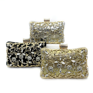 2024 Cross-Border New Fashion Dinner Bag European and American Ladies Handbag Diamond Banquet Clutch Bag Gift Evening Bag