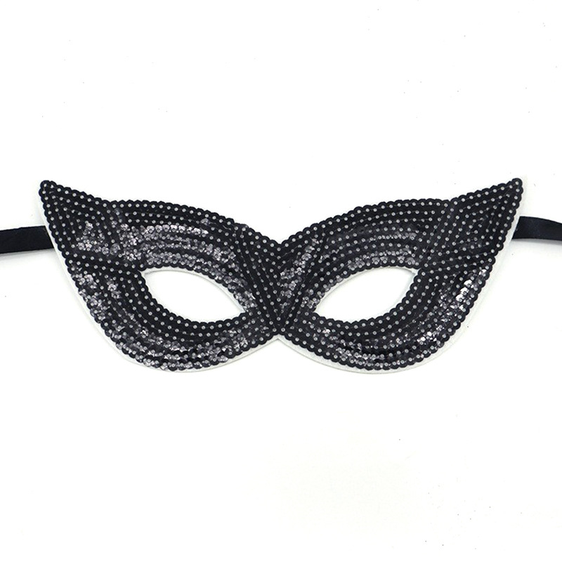 Transfronterizos máscaras de baile de maquillaje amazónico tema carnaval dorado púrpura verde sequinado máscara de medio rostro suministros máscara