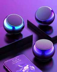 M3 Electroplated Gift Mini Wireless Bluetooth Speaker Portable TWS Series Metal Small Steel Cannon m3 Bluetooth Speaker