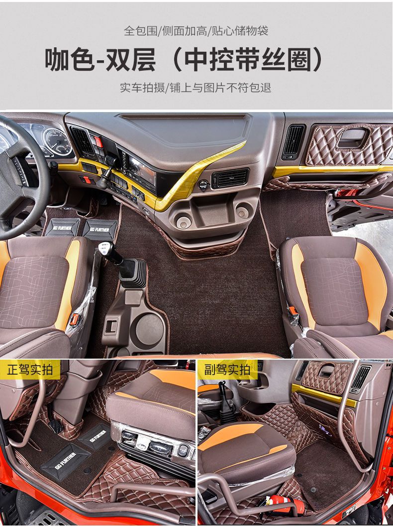 Suitable for Dongfeng Liuzhou Chiling H7/H5/M3 Floor Mats Surrounding the Interior Decoration of Large Trucks and Automotive Supplies
