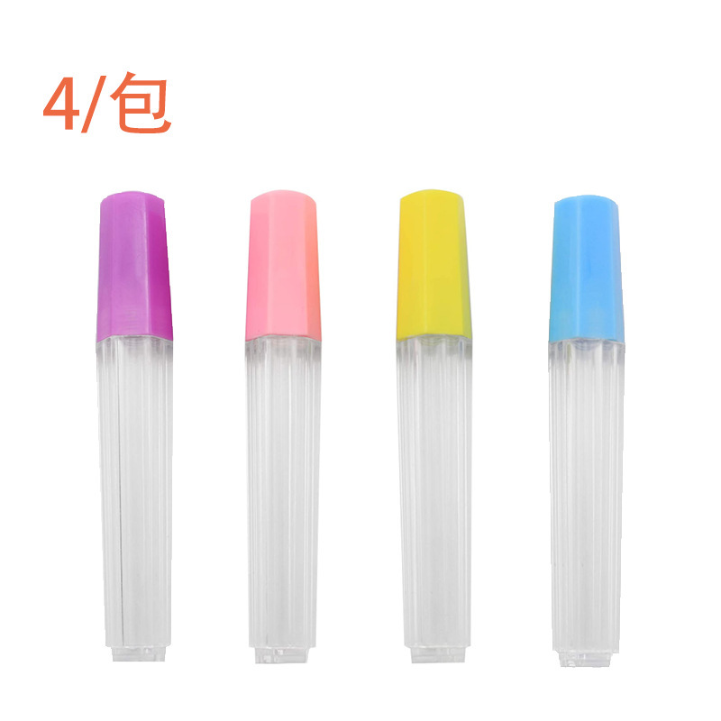 Botella de aguja Botella de aguja de punción Botella de almacenamiento de punción Letra de punción DIY fieltro de lana DIY (botella de cuatro colores)