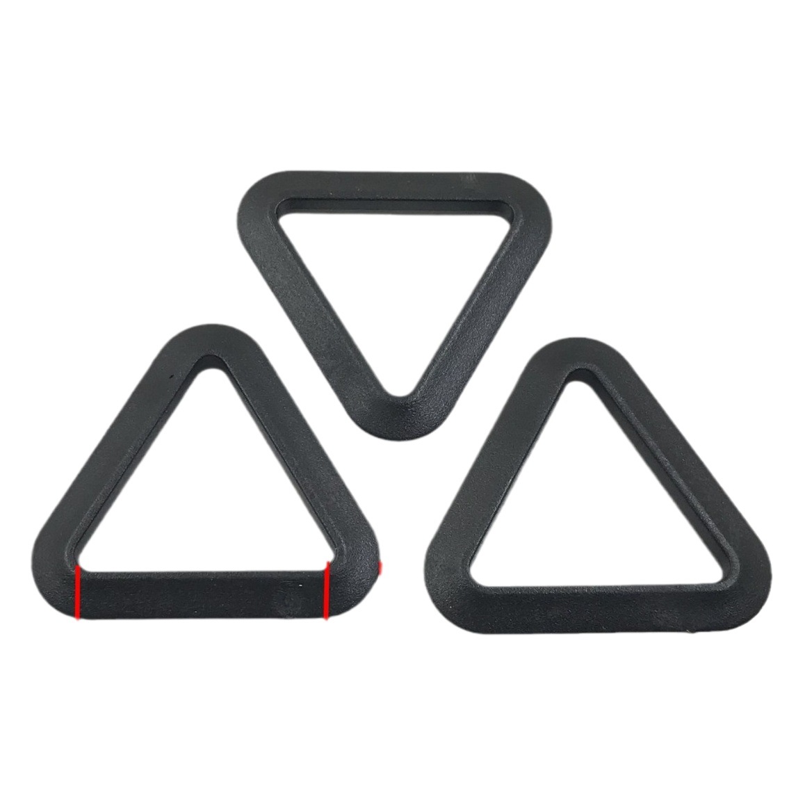 Factory Direct Supply Pom Triangle Buckle Backpack Triangle Buckle Luggage Accessories Connecting Buckle Plastic Triangle Buckle