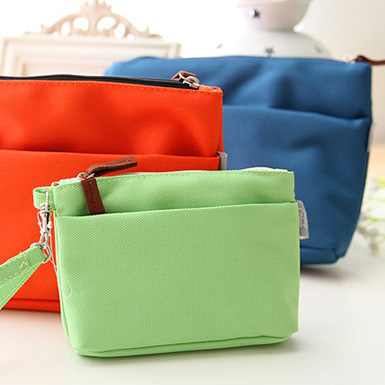 T pequeña dama coreana multifuncional doble cremallera bolso de cambio bolso de llaves bolso de teléfono móvil
