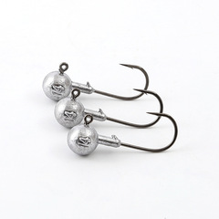 Bass Tungsten Lead Head Hook, 10 Hooks/Bag, Long Range Casting T Tail Soft Bait Color, Original Blood Slot Lead Head Hook