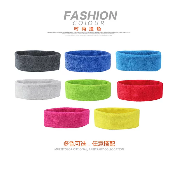 Factory spot outdoor sports breathable sweat belt towel headband men and women polyester sports head protection spot wholesale