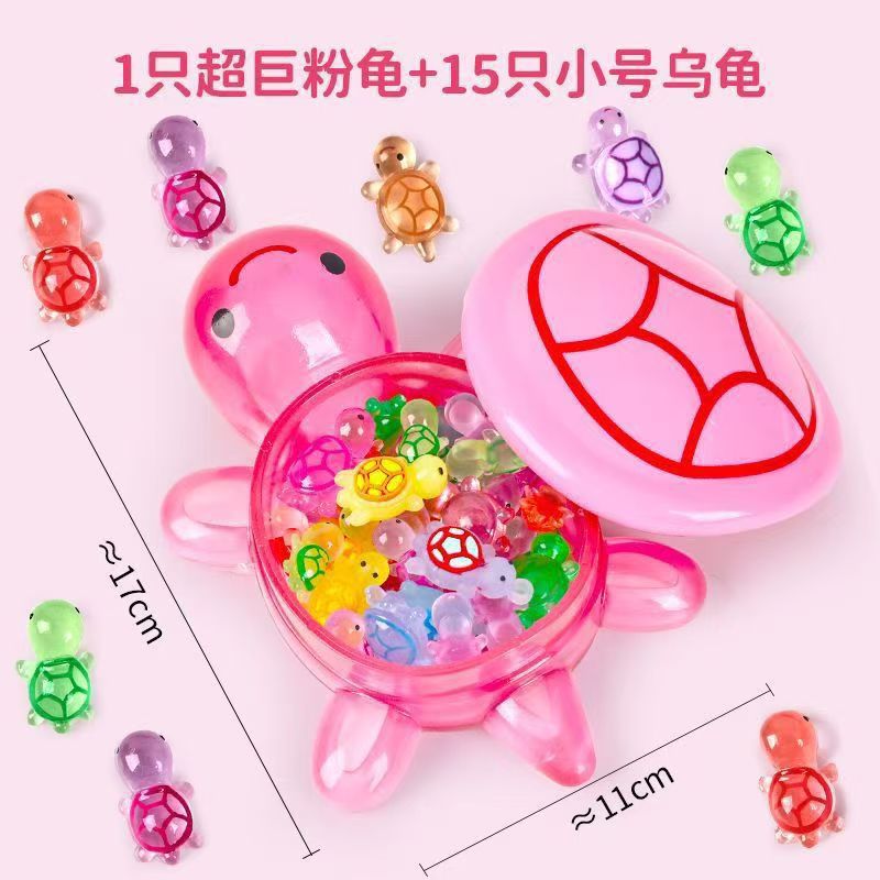 Pink + 15 little turtles
