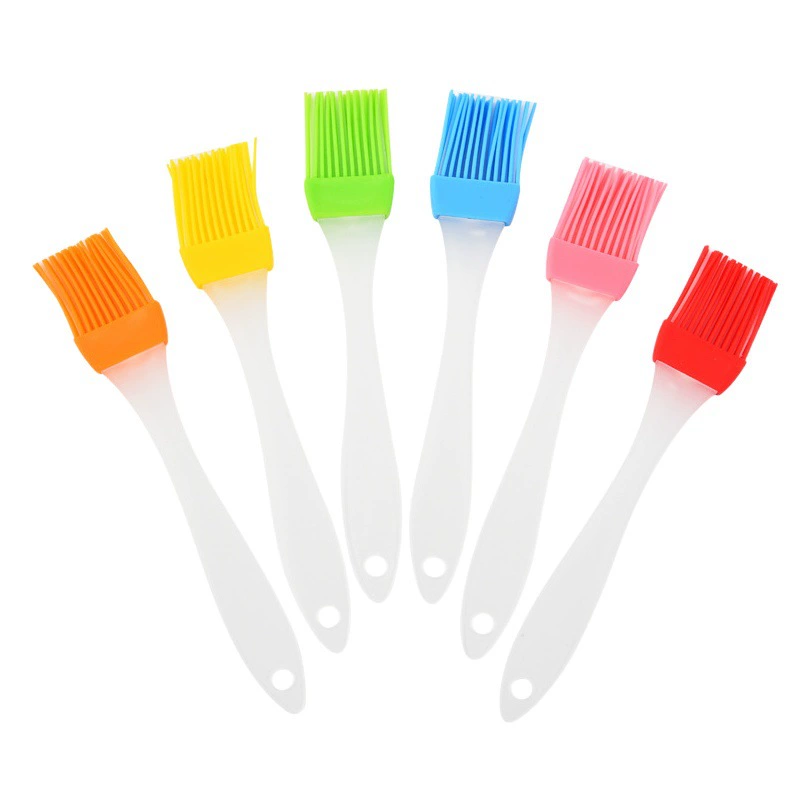 В наличии Силиконовая масляная щетка Кисть для барбекю Выпечка Устойчивая к высоким температурам Безворсовая пищевая посуда для барбекю Щетка для масляных приправ