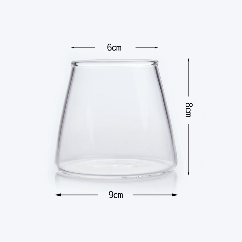 Jinbaijia borosilicato Fuji montaña vidrio creativo red rojo hogar whisky cerveza jugo bebida taza