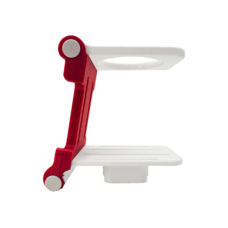 Nuevo soporte de taza de agua plegable flexible transfronterizo Soporte doble plegable Soporte de exhibición de estante de doble capa de escritorio