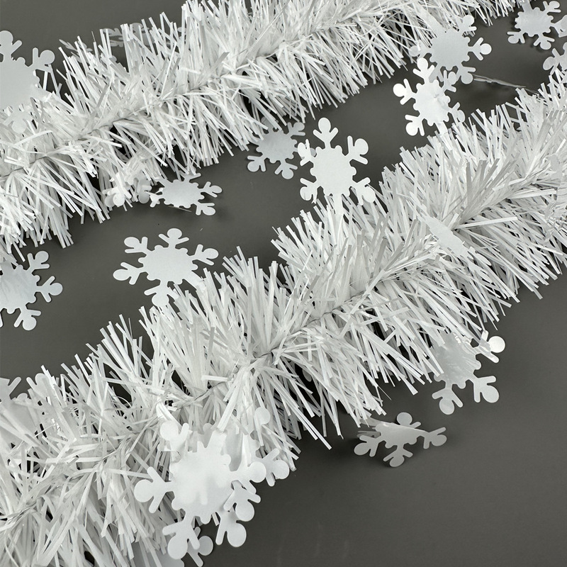 クロスボーダーのクリスマスの白い雪の色の条の2メートルの5階の暗号化のシーンは毛条のバーのデパートの装飾を配置して花を引きます。|undefined