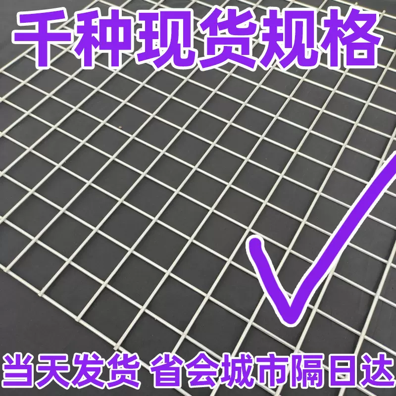 加粗镀锌铁丝电焊网片建筑网格养殖隔离网加粗狗笼钢丝围栏防护网