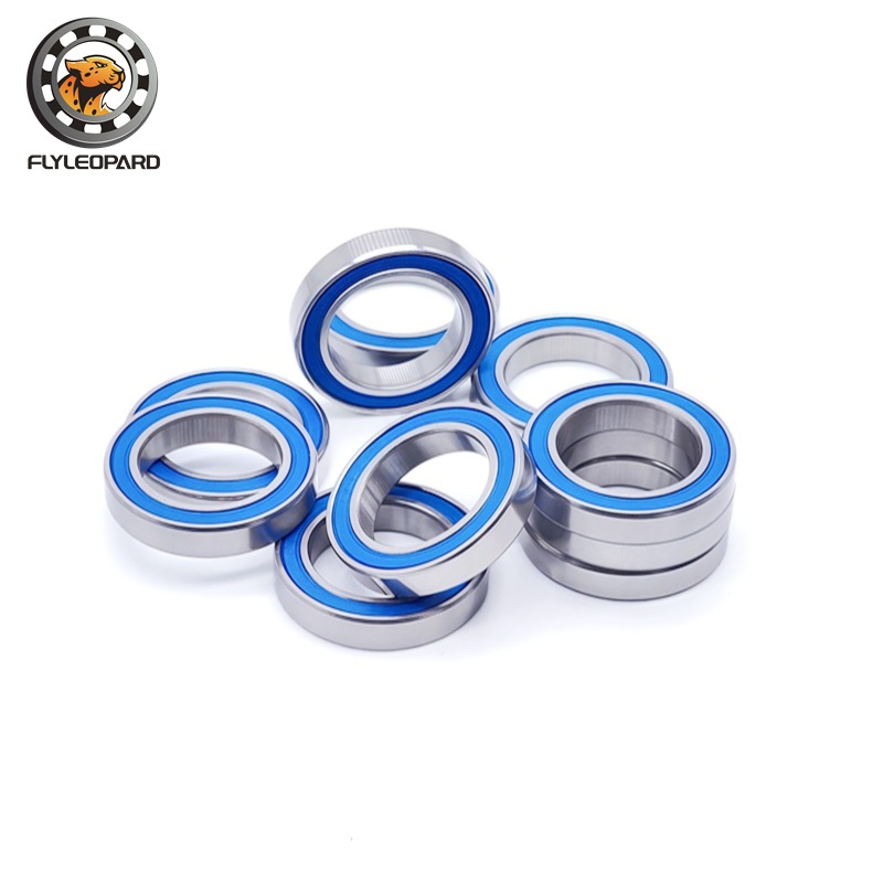 6803RS 轴承 轴承钢蓝色橡胶防尘盖 17x26x5mm 耐磨