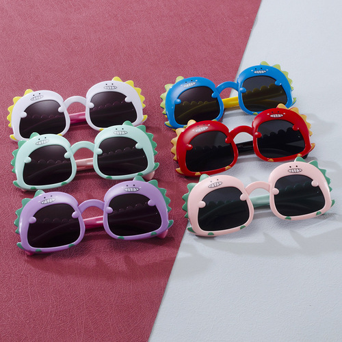 Baby Dinosaur Children's Sunglasses Cute Cartoon UV-Proof Children's Sunglasses Dinosaur Baby Toy Glasses