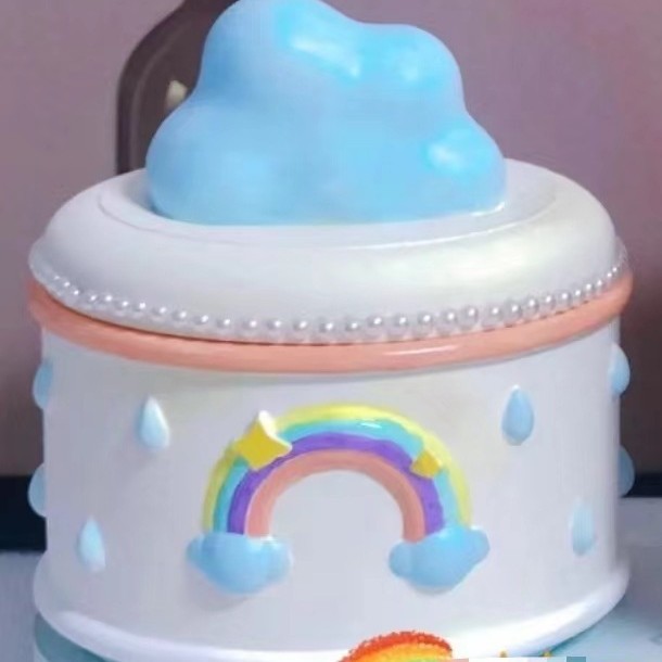 구름 보관 상자 흰색 배아