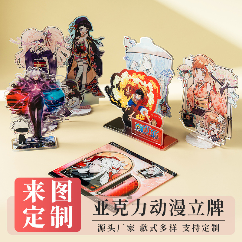Custom Acrylic Standee of a Female Character, Fan-Made 2D Cartoon Figure, Celebrity Anime Character Standee