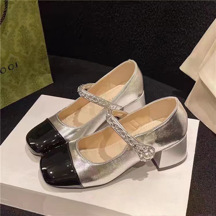 Early Spring Pearl Single Shoes Retro Chunky Middle Heel Small Leather Shoes Autumn 2024 New Style Fragrant Style Mary Jane Shoes for Women Early Spring Pearl Single Shoes Retro Chunky Middle Heel Small Leather Shoes Autumn 2024 New Style Fragrant Style Mary Jane Shoes for Women
