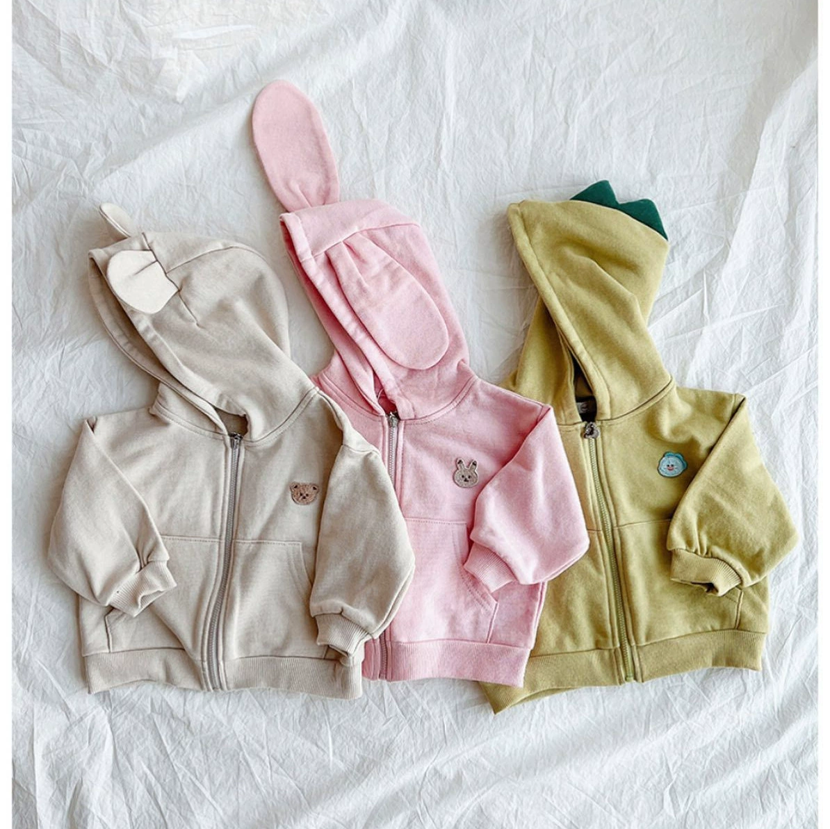 Новинка весны и осени 202, детская маленькая верхняя одежда в корейском стиле, маленькая куртка в форме животного, детская маленькая верхняя одежда с капюшоном