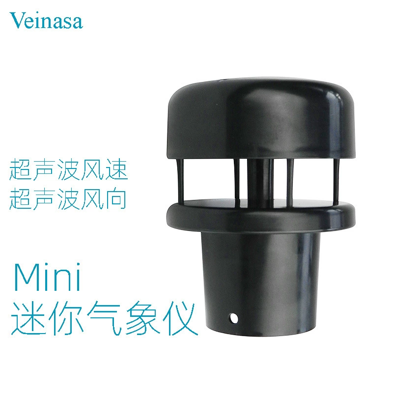 Цифровой выход мини АБС датчика скорости и направления ветра Mini-C2H-2 черного ультразвукового пластиковый