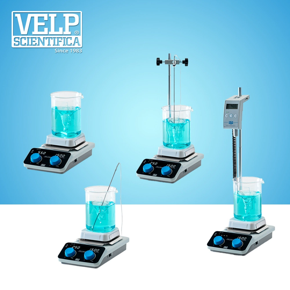 Италия VELP Laboratory AREC4Цифровая керамическая нагревательная пластина, магнитная мешалка и набор