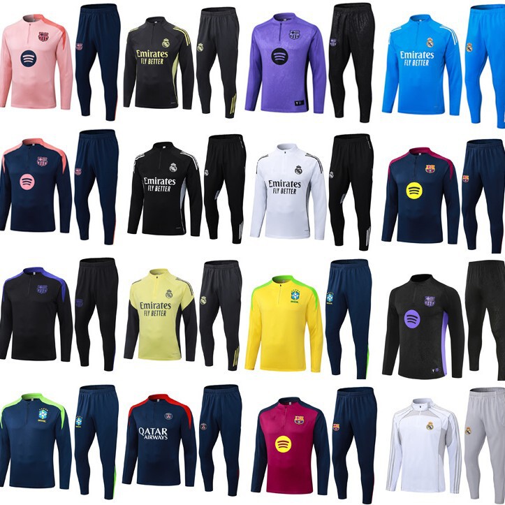 New Football Uniforms Real Madrid, Barcelona, Chelsea, Arsenal Long-Sleeved Jerseys for Adults and Children Training Suits New Football Uniforms Real Madrid, Barcelona, Chelsea, Arsenal Long-Sleeved Jerseys for Adults and Children Training Suits