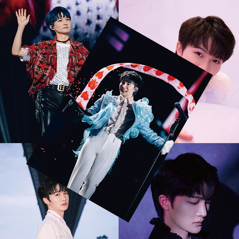 Poster wholesale of male celebrity, Sha Tou combination Wang Chiqin Deng Wei Song Yaxuan TF family four generations photo sticker